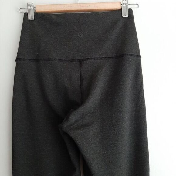 LULULEMON \ Wunder Lounge Soft Tight Hi-Rise Pant Athletic Long Legging Gray 4 - Picture 11 of 16